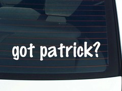 got patrick? FUNNY VINYL CAR DECAL STICKER FAMILY LAST NAME