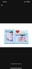 Premium Plastic Double 4×6 Photo Frame,»I Love Baby» fit Two 4×6 in Size Photos