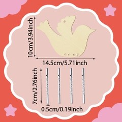8 Pcs Bird Wooden Wind Chime Crafts Mother’s Day Crafts for Kids to Make, Spring