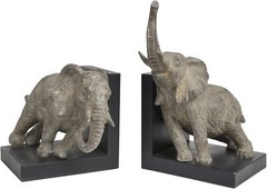Decorative Bookends Elephant HeavyDuty Bookends-Bookends for Home OfficeSchools
