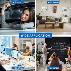 New 3 Pack Mini Digital Clock Small Adhesive Stick On Easy To Read Large Numbers