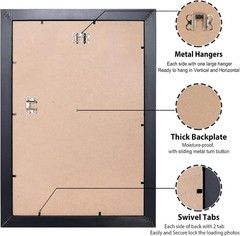 11×16 Black Gallery Frame – Perfect for Vertical or Horizontal Display