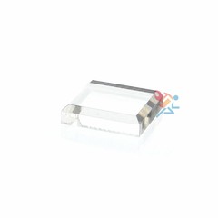 Acrylic Display Stand Block Base with Beveled Edge, 3 Pack