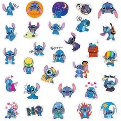10 PCS Mini Disney Lilo And Stitch Stickers BRAND NEW