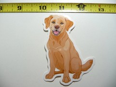 GOLDEN RETRIEVER SMALL STICKER DECAL DOG BREED PET BEST FRIEND LAPTOP