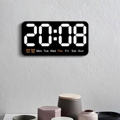 Desktop Electronic Snooze Wall Clock LED Digital USB Large Screen Alarm Clock