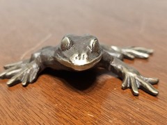 Scott Nelles Studios Bronze Cast Tree Frog Animal Figure Art Sculpture Figurine