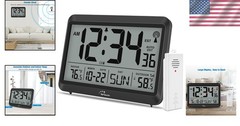 Multi-Display Atomic Clock – Battery Operated – 4 Time Zones