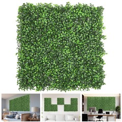 20″x20″ Artificial Faux Leaf Greenery Boxwood Fence Screen Wall Decor Panel