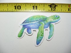 BEAUTIFUL SEA TURTLE HAWAII SMALL STICKER DECAL SCRAPBOOKING WALL VACATION