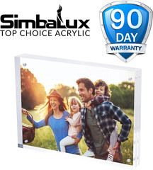 ® Acrylic Magnetic Photo Frame 8” X 10” Free Standing with UV Protectio