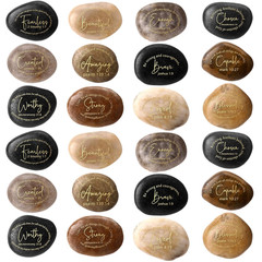 Bible Verses Scripture Stones Gifts Christian Inspirational Rocks Engraved Stone