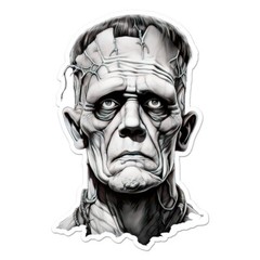 Frankenstein Monster, Vinyl Decal Sticker, Indoor Outdoor, 3 Sizes, #11796