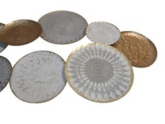 MAICOSY Legion Multi-colored Geometric Metal Discs Wall Decor