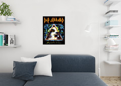 Def Leppard Hysteria Album Cover Heavy Metal Music Band Rock Roll Poster 24×36