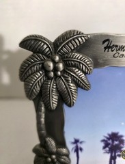 Hermosa Beach California Palm Tree Silver Picture Frame Very Pretty New