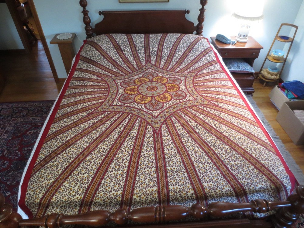 SUNSHINE JOY 100% Cotton WALL HANGING or COVER- 58″ x 93″ – Made in India