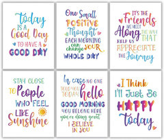 Inspirational Wall Art Prints Abstract Paint Motivational Quote Phrases Poste…