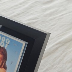 CD Display Frame for CD Cases and Discs, Home Decor, 7.7″x14.4″, Solid Wood