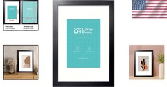 11×16 Black Gallery Frame – Perfect for Vertical or Horizontal Display