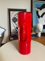 Vintage Red Tall Thermos – Sleek Modern Design 60s