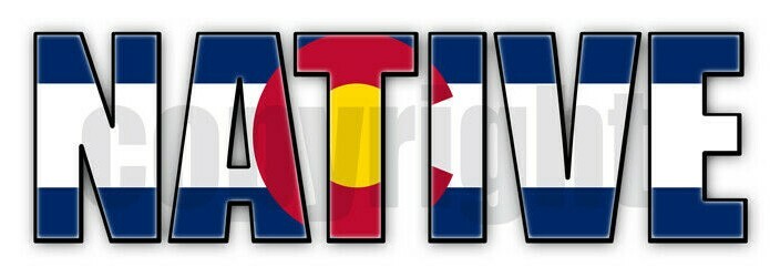 Colorado Native Flag Stickers Flag Decals Vinyl Indoor Outdoor Stickers