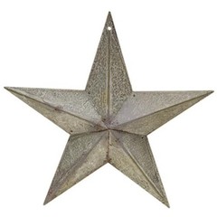 Metal Barn Tin Star Rustic Country Primitive Distressed Barn Star Wall Decor 8″
