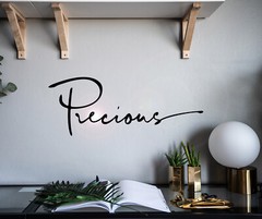 Wall Decal Precious Love Romantic Bedroom Interior Vinyl Decor Black gz549