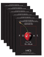 MCS Format Frame 5×7 Black Value 6 Pack (Same Shipping Any Qty)