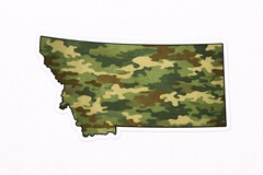 Montana Camo Sticker Military Camouflage State Vinyl Decal Car Truck Laptop