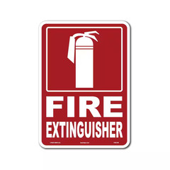 7 In. X 10 In. Fire Extinguisher Sign Printed on More Durable Thicker Longer Las