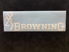 Browning 9 inch Vinyl Transfer Sticker for Car Window – Pick Color