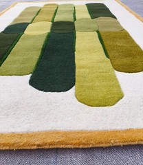 Multi Geometric Rugs 3×5 Ft Handmade 100% Woolen Hand Tufted For Home Decoration
