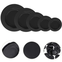 Piggy Bank Plug Rubber Black For Storage 20Pcs 1.5X1.5X0.2In