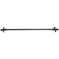 Fleur de Lys Antique Black Rod Tapestry Rod