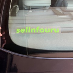 Give ‘em Hell Rearview Mirror Decal Car Truck Window Sticker Car Visor Decal