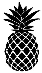 Summer Pineapple Fresh Fruit Inspired Vinyl Wall Decor Print Decal Sticker 4″