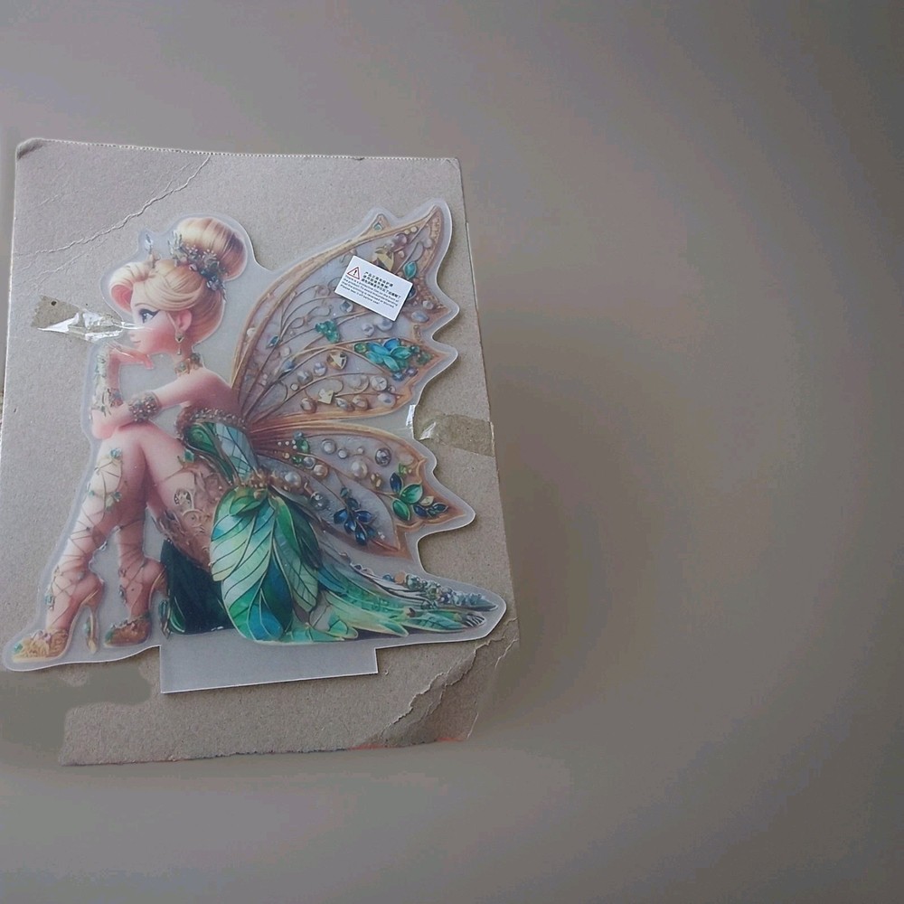 2D Flat Acrylic Fairy Tabletop Decoration Stand Not Included