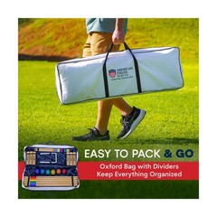 Professional Croquet Set for Adults – Deluxe Croquet Sets for Families wit