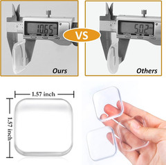 Door Stopper Wall Protector,Bumper Knobs Door Stops(6,Transparent) | Wall Shield