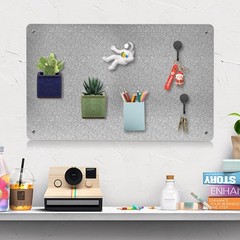 Multi-Use Metal Magnetic Board – 17.7″ x 11.8″ for Creative Organization