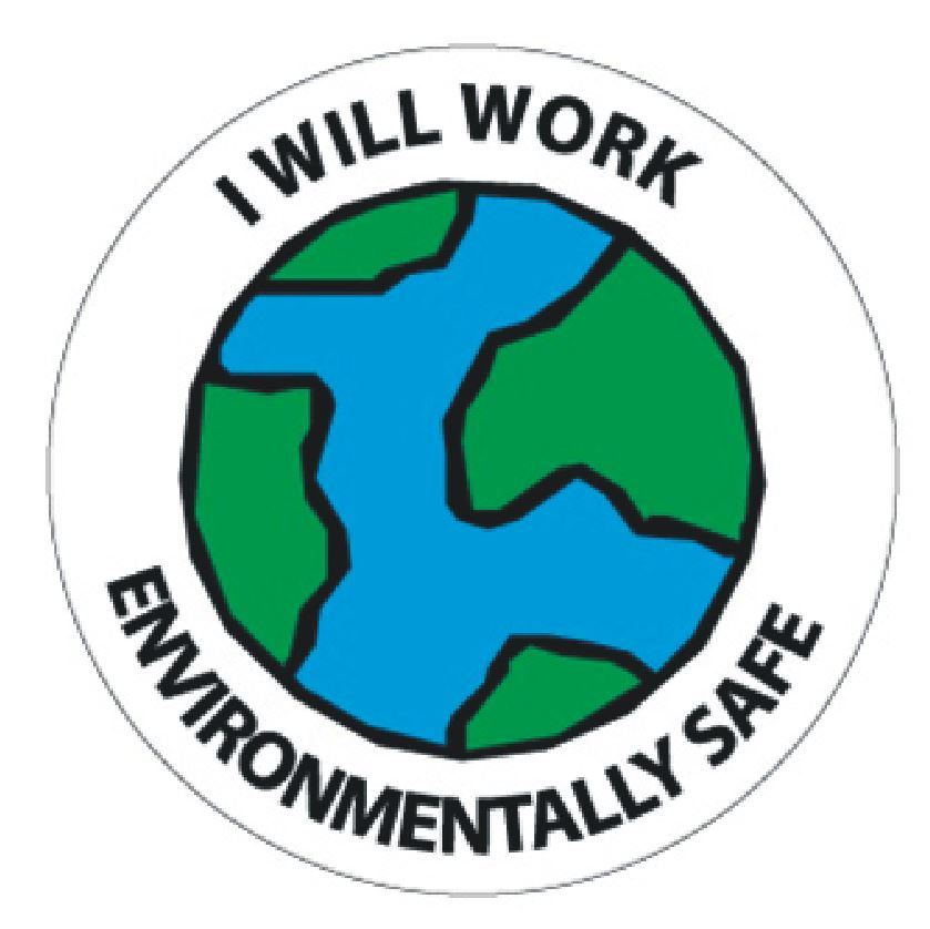 Work Environmentally safe Hard Hat Decal Hardhat Sticker Helmet Label H170