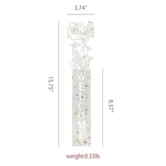 Metal Welcome Sign for Front Door Vertical Wall Mounted Front Door Sign