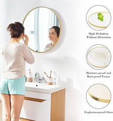Black Round Wall Mirror Bathroom Mirrors Over Sink Circle Mirror for Bathroom