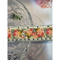 Waterford “Outlet” cut crystal Ireland round stamped shiny centerpiece table