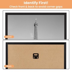 11X17 Picture Frame Black 3 Pack, 11 X 17 Frame for Horizontal or Vertical Wall