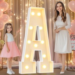 4 FT Marquee Light Up Letters Giant Mosaic 4 Feet Tall Marquee Signs