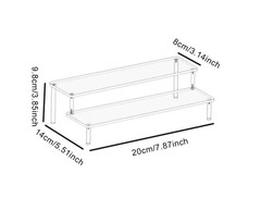 1–4 Tier Acrylic Display Stand: Transparent Rack for Cupcakes, Dolls & Perfume