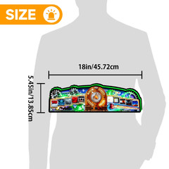 Rush Pinball Topper 3D Printed Led Lightbox for Game Room or Pinball Machine
