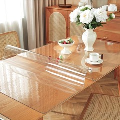 Ostepdecor Clear Table Cover Protector 42 X 88 Inch 1.5Mm Thick Plastic Table